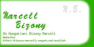 marcell bizony business card